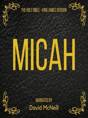 cover image of The Holy Bible--Micah